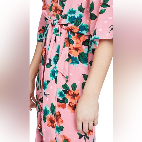 ESSENTIEL ANTWERP | Vayen Draped Detail Dress in Firenze Fraise, Size 4 - Picture 5 of 13